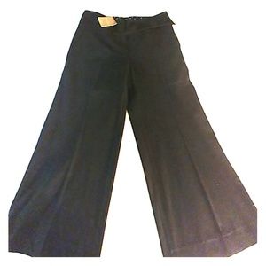 Anthropologie wide leg black trouser